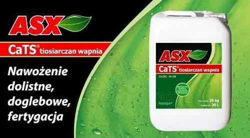Tiosiarczan wapnia CaTs ASX - likwiduje niedobory wapnia i siarki - Agrosimex