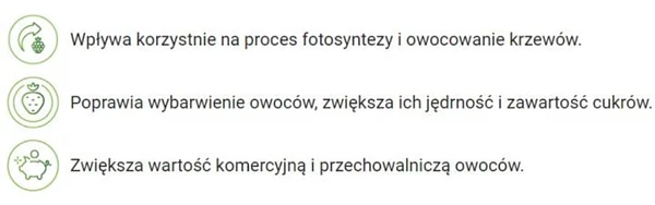 Korzyści stosowania biostymulatora Kinactiv Fruit
