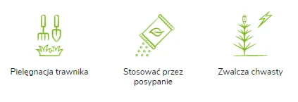 Nawóz zagęszczający do trawników Target - cechy
