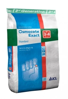 OSMOCOTE EXACT STANDARD 3-4M 16-9-12-2MgO+TE 25KG