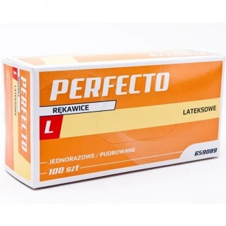 Rękawice Jednorazowe Perfecto Latex 100 szt. r. L