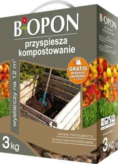 BIOPON KOMPOSTER 3KG przyśpieszanie kompostowania