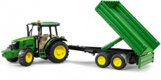 BRUDER traktor John Deere 02108-5115M z przyczepą