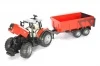 BRUDER traktor Massey Ferguson z przyczepą 02045
