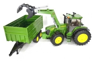 BRUDER traktor John Deere 03055 z przyczepą ZESTAW