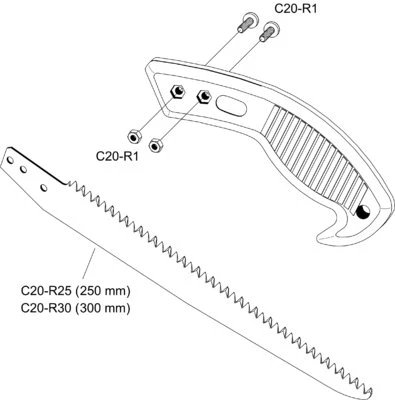 PIŁA SADOWNICZA VESCO 20 CM