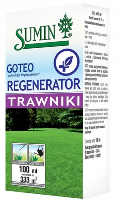 GOTEO REGENERATOR NA TRAWNIKI I ROŚLINY OZDOBNE 100ML Sumin