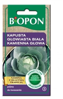 Kapusta Głowiasta Biała Kamienna Głowa Nasiona 2 g Biopon
