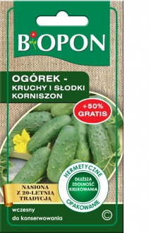 Ogórek Kruchy i Słodki Korniszon 2G + 50% Gratis Biopon