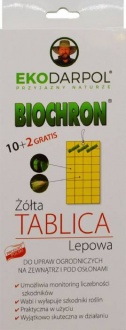 Biochron Żółta Tablica Lepowa 10 SZT. + 2 SZT. GRATIS