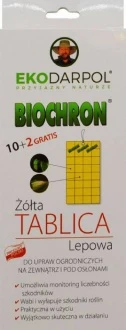 Biochron Żółta Tablica Lepowa 10 SZT. + 2 SZT. GRATIS