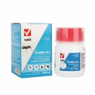 Draker 10.2 preparat owadobójczy na muchy, pluskwy, kleszcze 100 ml Vebi