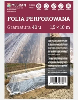 FOLIA PERFOROWANA TRANSPARENTNA 1,5x10