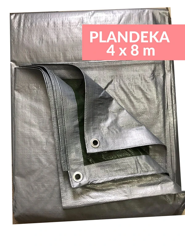 Plandeka 4x8 Srebrna
