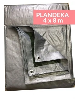 Plandeka 4x8 Srebrna
