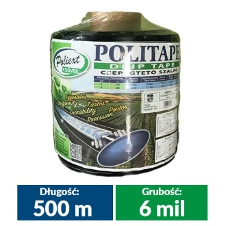 Taśma Politape 6 mil 10l/h 10 cm  500 m nawadnianie kropelkowe