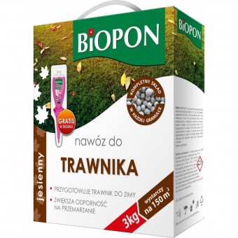 Nawóz Trawnik Jesień 3KG Biopon - granulat