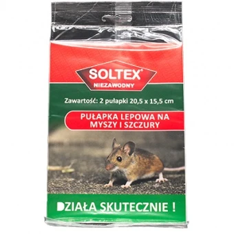 Pułapka lepowa na myszy i szczury 2 szt 20,5 x 15,5 cm Soltex