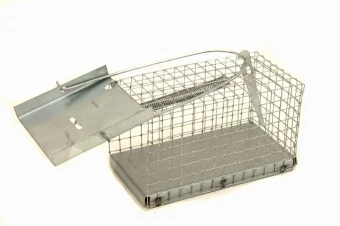 Żywołapka pułapka na myszy mała metalowa 15 x 8 x 8 cm
