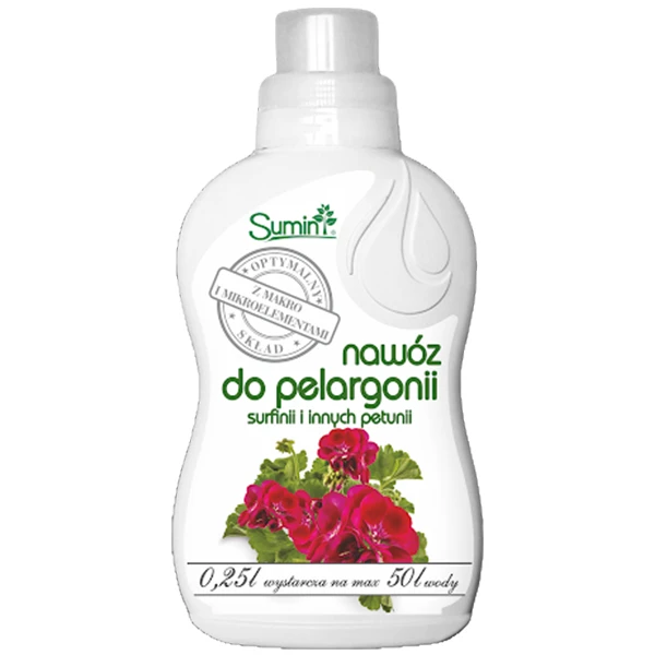 Nawóz w płynie do pelargonii, surfinii i innych petunii 250ml Sumin