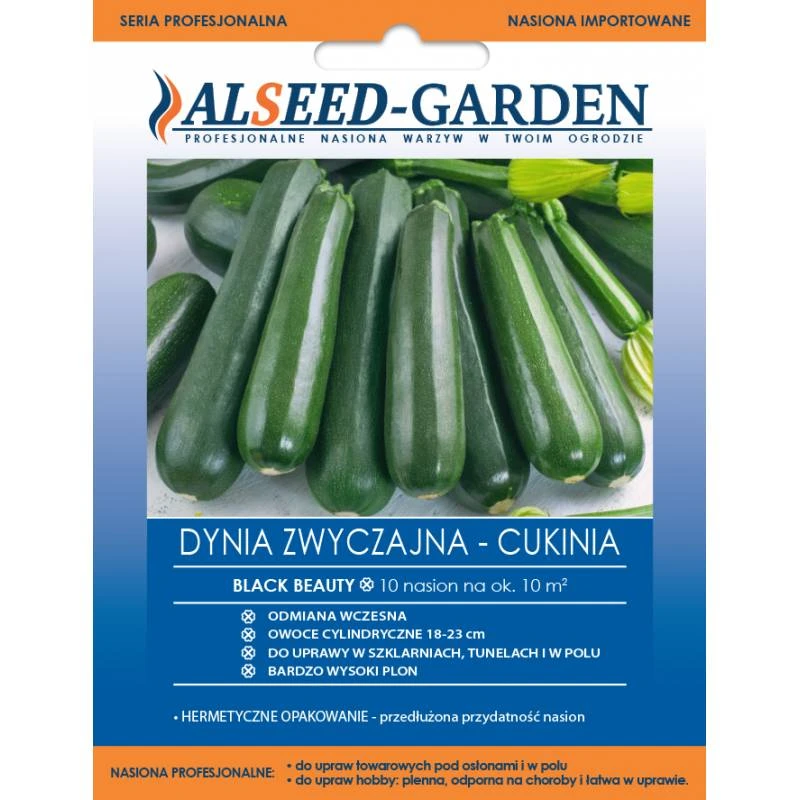 Dynia Zwyczajna - Cukinia Black Beauty Nasiona 10 szt.