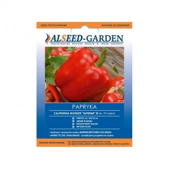 Papryka California Wonder Supreme Nasiona 70 szt.