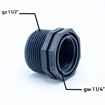 REDUKCJA KRÓTKA GZ-GW 1.1/2''X1.1/4''