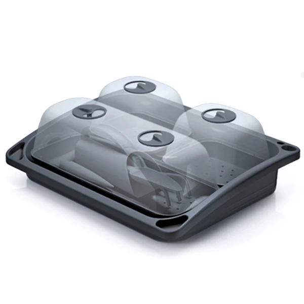 ZESTAW MINI SZKLARNI - RESPANA TABLE TOP SEED STARTER SET-ANTRACYTOWY INST01-S433