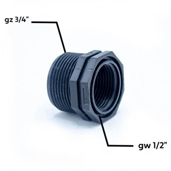 REDUKCJA KRÓTKA GZ-GW 3/4''X1/2''