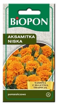 Aksamitka Niska Pomarańczowa Nasiona 1 g Biopon