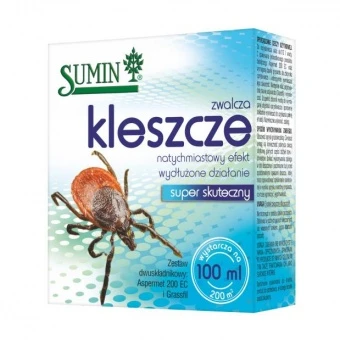 SUMIN SHOT 100ML KONCENTRAT DO ZWALCZANIA KLESZCZY i KOMARÓW