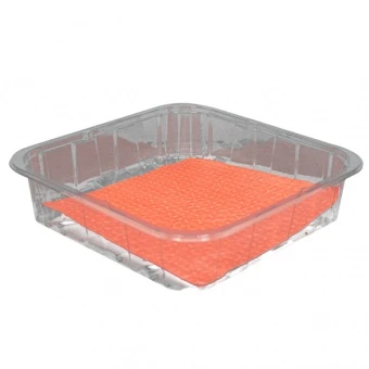 TACKI PLASTIKOWE GUILLIN 300G (SP400/40 AL PET ABS) DÓŁ KWADRAT+ WKŁAD ABSORBCYJNY (780 szt)