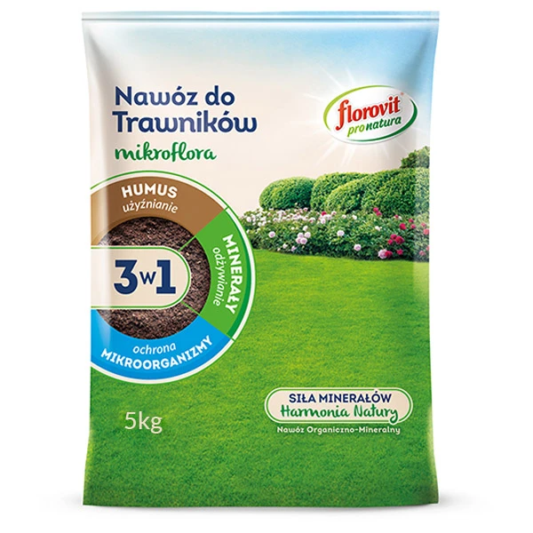 FLOROVIT PRO NATURA MIKROFLORA 3w1 DO TRAWNIKÓW 5 KG 