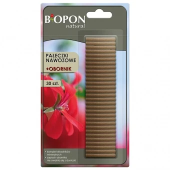 BIOPON PAŁECZKI NAWOZOWE + OBORNIK 30 SZT.