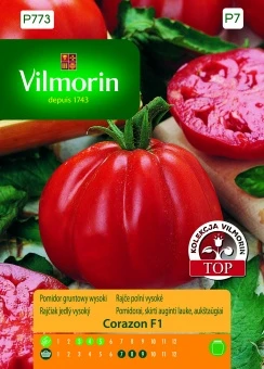 Pomidor Gruntowy Wysoki Corazon F1 Nasiona 0,1 g