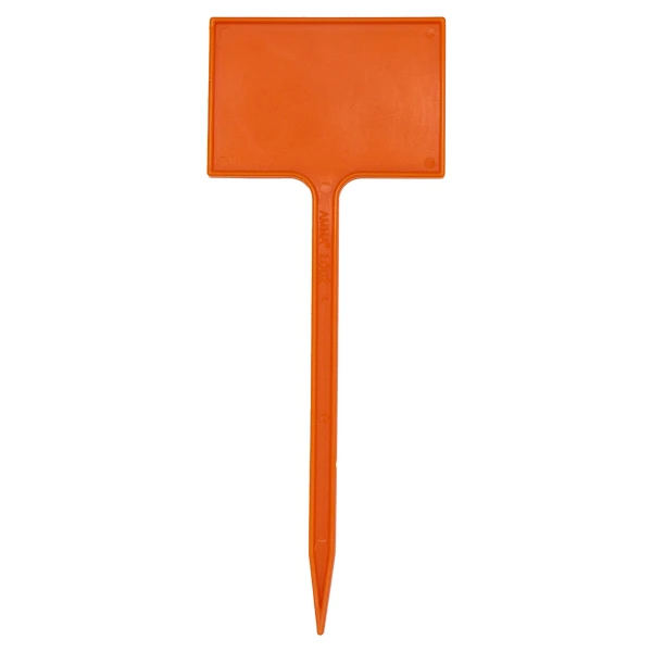 Etykieta do roślin - Tabliczka nr 7 6 x 4 cm nóżka 12 cm Pomarańczowa