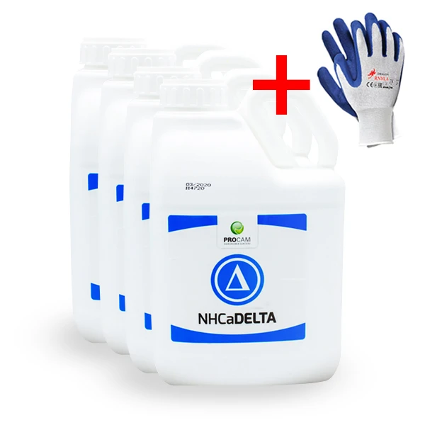 NHCa DELTA 4x5L + rękawice ogrodowe gratis