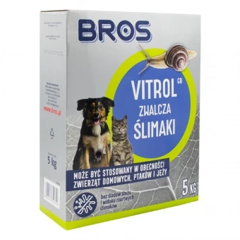 Bros Vitrol GB 5KG na ślimaki bezpieczny dla psów i kotów 