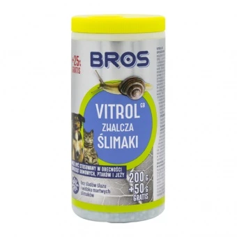 Bros Vitrol GB 200G+50G na ślimaki bezpieczny dla psów i kotów 