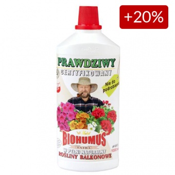 Biohumus Extra Rośliny Balkonowe 1 L + 20%