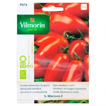 Pomidor Szklarniowy i Do Gruntu S. Marzano 2 BIO Nasiona 0,5 g