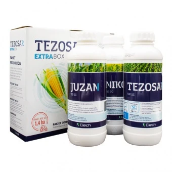 TEZOSAR EXTRA BOX PAKIET NA 1,4 HA 3x1L (TEZOSAR 500 SC + NIKOSAR 060 OD + JUZAN 100 SC)