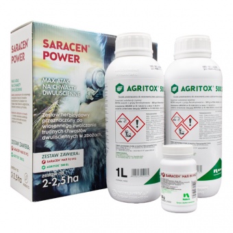 SARACEN POWER 0,05KG + 2x1L (Saracen Max 80 WG + Agritox 500 SL)