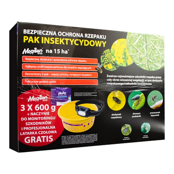 Mospilan 20 SP 3 x 600 g pakiet RZEPAK – Pak Insektycydowy nowa etykieta