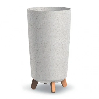 Doniczka Gracia Tubus Slim ECO Wood – Biała FSC mix DNV-COC-002260 (DGTL240LW-S449W)