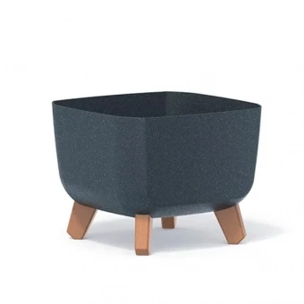 Doniczka Gracia Square ECO Wood – Antracyt FSC mix DNV-COC-002260 (DGQL240W-S433W)