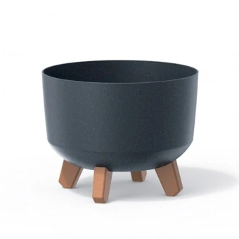 Doniczka Gracia ECO Wood – Antracyt FSC mix DNV-COC-002260  (DGRL240W-S433W)