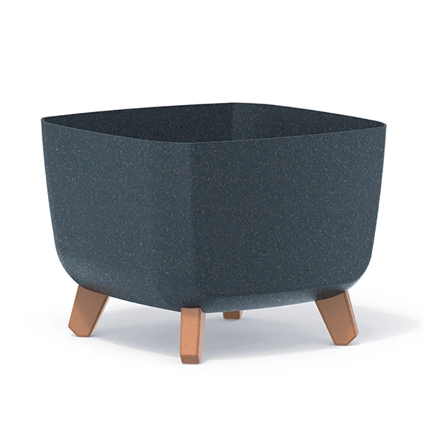 Doniczka Gracia Square ECO Wood – Antracyt FSC mix DNV-COC-002260 (DGQL300W-S433W)