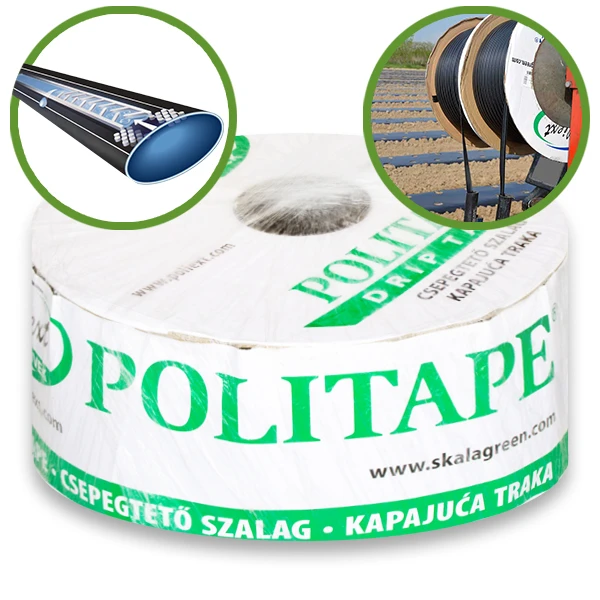 Taśma Politape 8 mil 10l/h 10 cm 1000 m nawadnianie kropelkowe