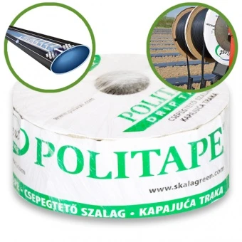 Taśma Politape 8 mil 10l/h 10 cm 1000 m nawadnianie kropelkowe
